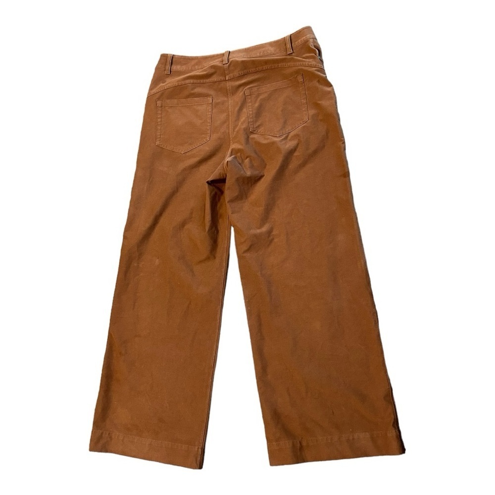 Lululemon City Sleek 5 Pocket High Rise Wide Leg Pants Utilitech 33 Brown 32x30 - Picture 2 of 7